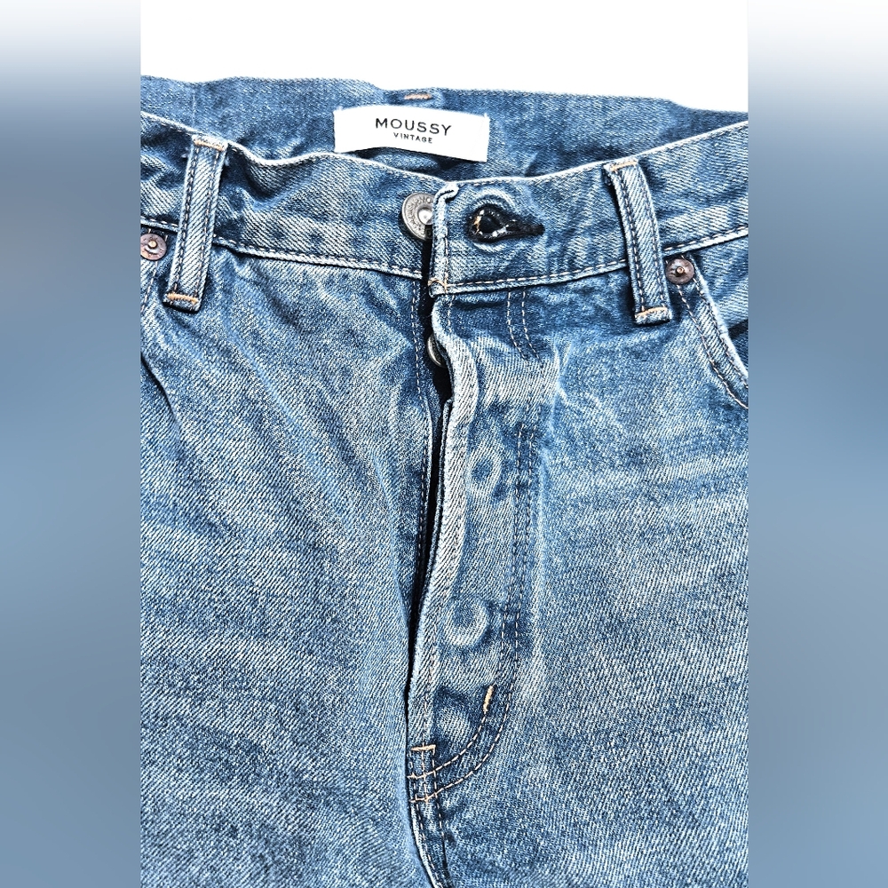 Moussy Vintage Jeans Siena Mid-Rise Straight Leg - Picture 8 of 14